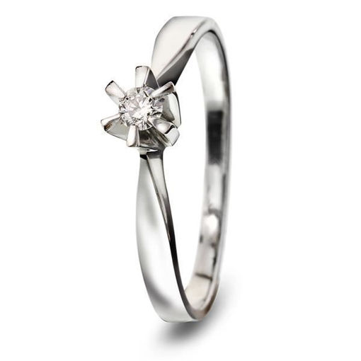 Diamantring gull Isabella med 0,05 ct W-Si-7111305