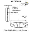 Skisse av hvitt gull 9 kt, 4.5 mm. Smart line - 248070130