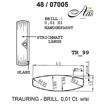 Skisse av hvitt gull 9 kt, 4.5 mm. Smart line - 248070050