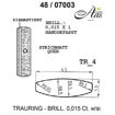 Skisse av hvitt gull 9 kt, 4.5 mm. Smart line - 248070030