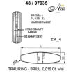 Skisse av hvitt gull 9 kt, 5 mm. Smart line - 24807035