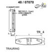 Skisse av hvitt gull 9 kt, 5 mm. Smart line - 248070701