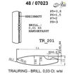 Skisse av gifteringer i hvitt gull 9 kt, 5.5 mm. Smart line - 248070230