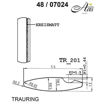 Skisse av gifteringer i hvitt gull 9 kt, 5.5 mm. Smart line - 248070240