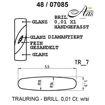 Skisse av hvitt gull 14 kt, 5.5 mm. Smart line - 4807041