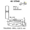 Skisse av hvitt gull 9 kt, 5.5 mm. Smart line- 24807045