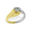 Diamantring gull med 0,33 ct W-Si -6712