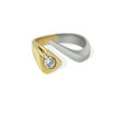 Diamantring gull med 0,17 ct TW-VS -6714