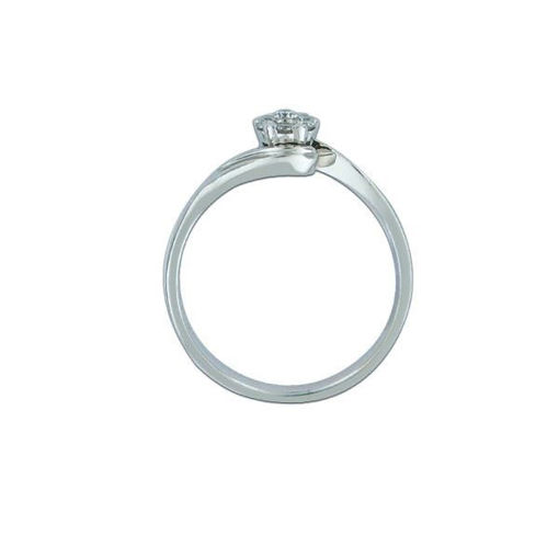 Diamantring i hvitt gull med 0,15 ct W-Si-1002159