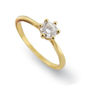 Diamantring i gult gull med 0,30 ct W-Si-11990030