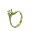 Diamantring i gult gull med 0,42 ct TW-Si -170615