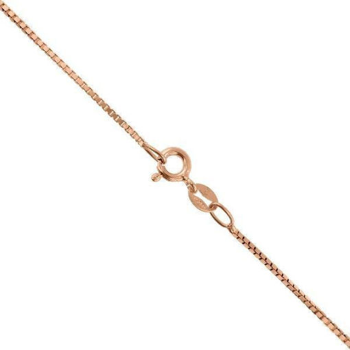 Veneziansk kjede 42 cm / 0,9 mm forgylt med rosé gull - 14104142