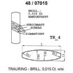 Skisse av gult gull 14 kt, 5 mm. Smart line - 4807015