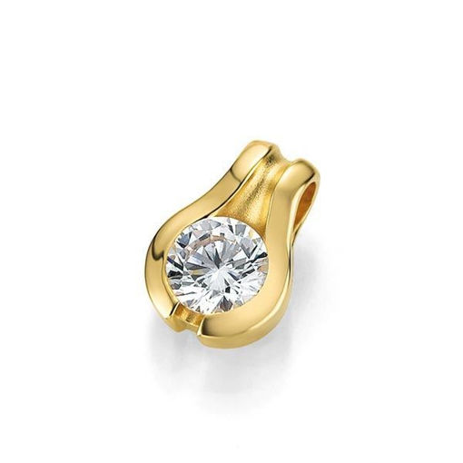 Diamantsmykke i gull med 0,25 ct W-Si -3103936