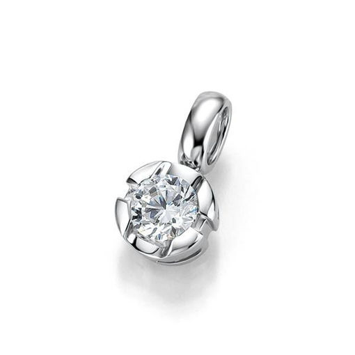 Diamantsmykke i gull med 0,25 ct W-Si -3103939