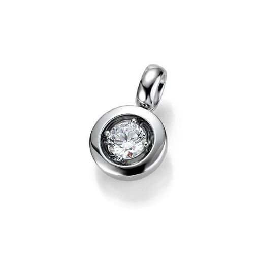 Diamantsmykke i gull med 0,25 ct W-Si -3103922