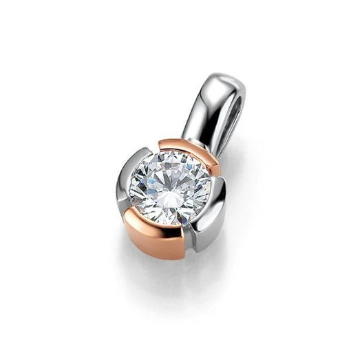 Diamantsmykke i gull med 0,25 ct W-Si -3103933