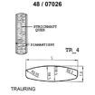 Skisse av gult gull 14 kt, 5 mm. Smart line - 48070260