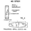 Skisse av gult gull 14 kt, 5 mm. Smart line - 48070310