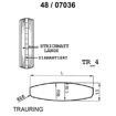 Skisse av gult gull 14 kt, 5 mm. Smart line - 48070360