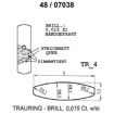 Skisse av gult gull 14 kt, 5 mm. Smart line - 48070390