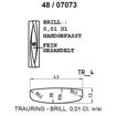 Skisse av gult gull 14 kt, 4.5 mm. Smart line - 48070730