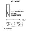 Skisse av gult gull 14 kt, 4.5 mm. Smart line - 48070760