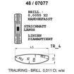 Skisse av gult gull 14 kt, 4.5 mm. Smart line - 48070770