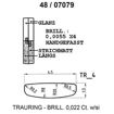 Skisse av gult gull 14 kt, 4.5 mm. Smart line - 48070790