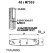 Skisse av gult gull 14 kt, 5.5 mm. Smart line - 48070880