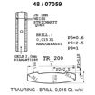 Skisse av hvitt og gult gull 14 kt, 5 mm. Smart line - 4807059