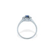 Diamantring i hvitt gull med safir-577251