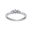 Diamantring i hvitt gull med 0.10 ct W-Si - 537015