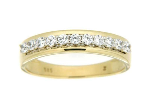 Gullring med zirkonia -593831