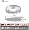 Bilde av Giftering & diamantring Iselin 0,05ct.  hvitt gull, 2.5 mm - 1350-8501005