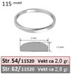 Bilde av Giftering & diamantring Iselin 0,05ct  hvitt gull, 2.5 mm - 115250-8501005