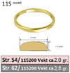 Bilde av Giftering & diamantring Iselin 0,15ct gult gull , 2 mm  - 115200-85050300