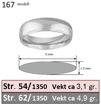 Giftering & diamantring 0,38 ct w-si i hvitt gull 14kt