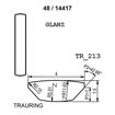 Gifteringer i hvitt gull 14kt fra Breuning. PROFIL LIGHT