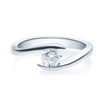 Enstens diamantring med 0,50 ct TW-Si i platina -18015050pt