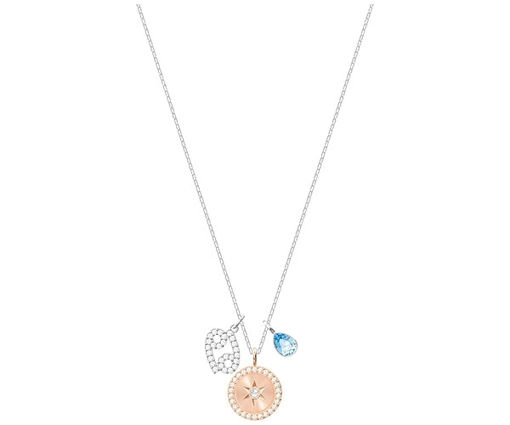 Swarovski smykke Zodiac, Cancer, Aqua, Rhodium plating - 5349215