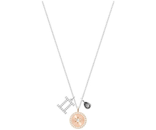 Swarovski smykke Zodiac, Gemini, Gray, Rhodium plating - 5349217