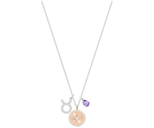 Swarovski smykke Zodiac, Taurus, Violet, Rhodium plating - 5349223