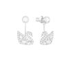 Swarovski øredobber Swan Lake, Rhodium plating -5379944