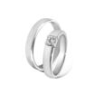 Giftering & diamantring 0,15ct i gull 14kt, 4 mm -8501015-11540