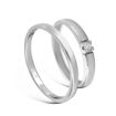 Giftering & diamantring Iselin hvitt gull 14kt, 2.5 mm - 115250-8501005