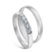 Giftering & diamantring 0,25ct hvitt gull 14 kt, 3 mm - 1330-8505050