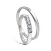 Giftering & diamantring Iselin 0,25ct hvitt gull 14kt, 3 mm - 11530-8505050