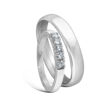 Giftering & diamantring Iselin hvitt gull 14 kt, 4 mm -1540-8505050