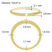 Diamantring Iselin med 0,07 ct TW-Si-85010070